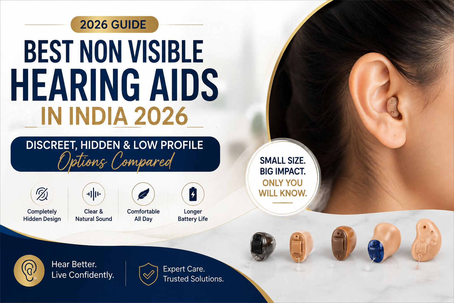 best non visible hearing aids in India 2026